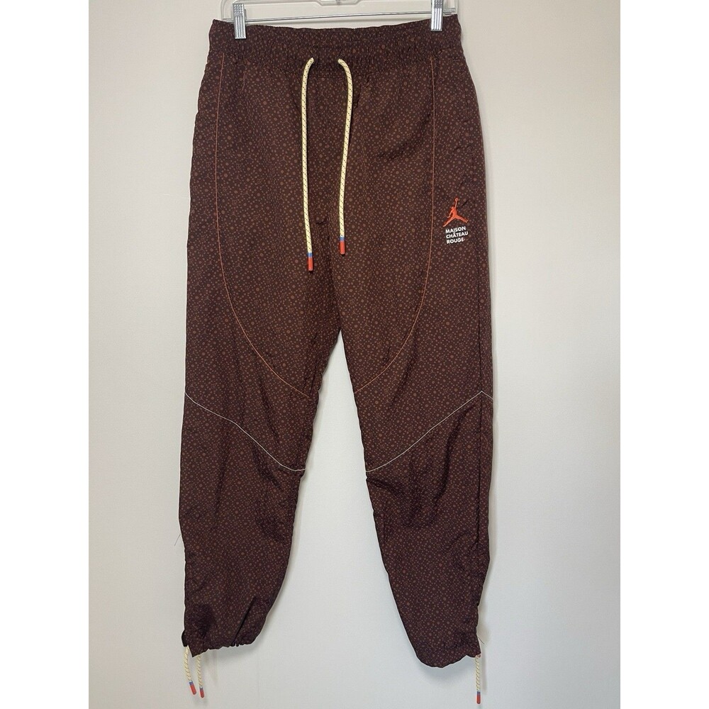 Jordan X Maison Chateu Rouge Woven Jogger Pants Men's S Burgundy Sweatpants